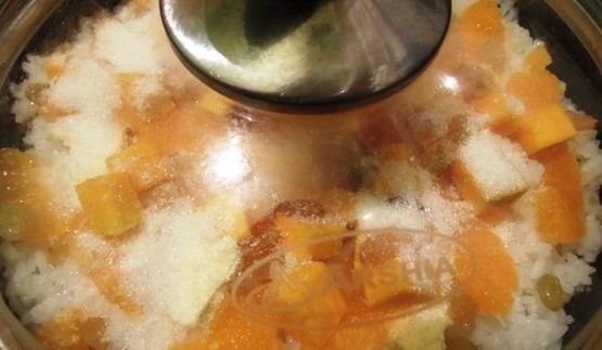 плов с тыквой и цитрусами