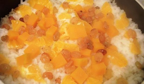 плов с тыквой и цитрусами