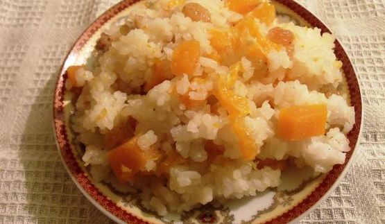 плов с тыквой и цитрусами