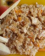 Плов с яблоками и тыквой