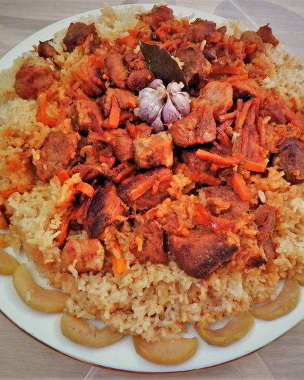 Рецепт плова со свининой и яблоками