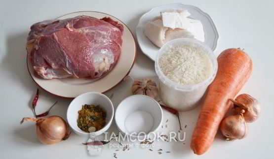 плов узбекский с бараниной