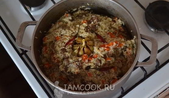 плов узбекский с бараниной