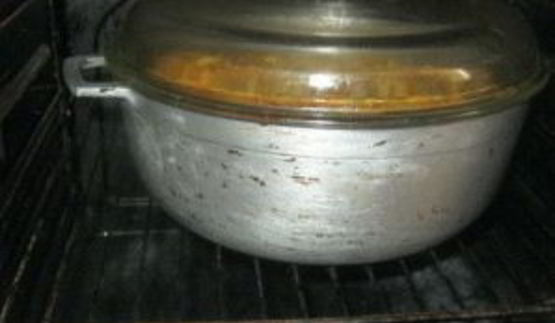 плов в духовке в казане