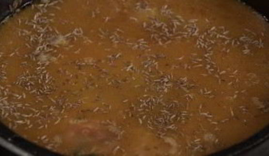 плов в казане из говядины