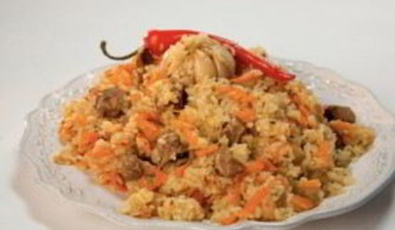 плов в казане из говядины