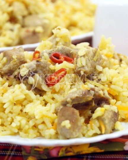Рецепт плова в мультиварке со свининой