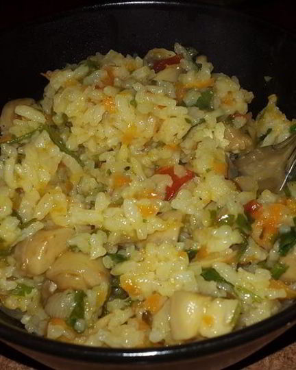 Рецепт постного плова с грибами