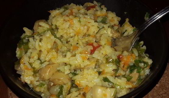 постный плов с грибами