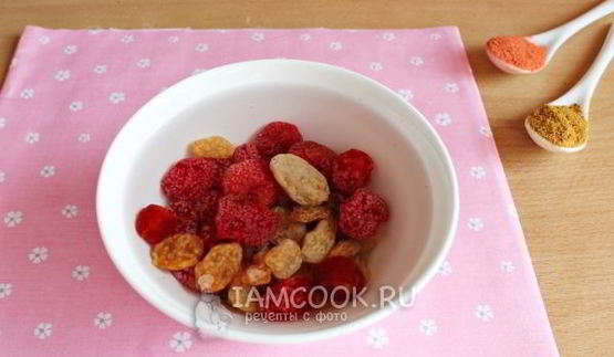 постный плов с сухофруктами