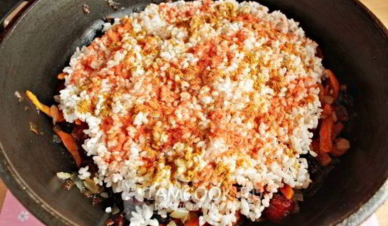 постный плов с сухофруктами