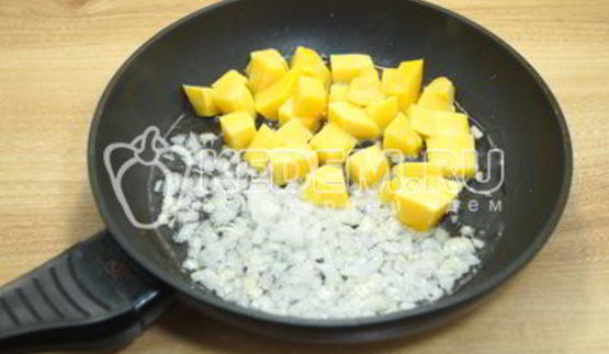 постный плов с тыквой и фасолью