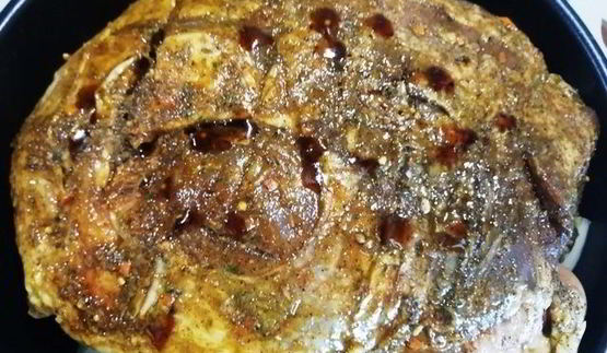 разобранный плов с бараниной