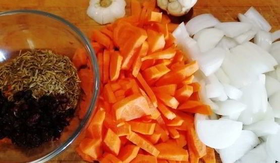 разобранный плов с бараниной