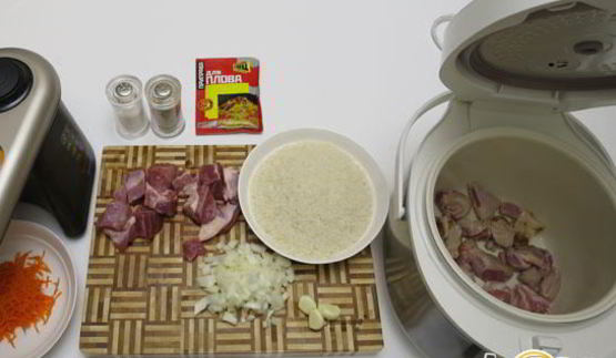 традиционный плов с бараниной в мультиварке