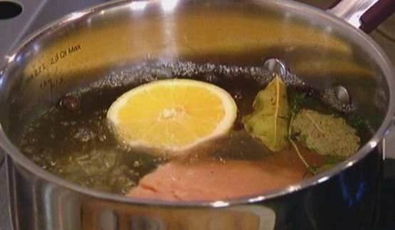 весенний плов с семгой и спаржей