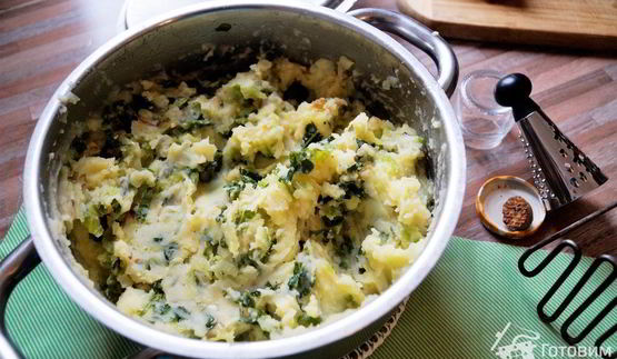 пюре картофельное с савойской капустой