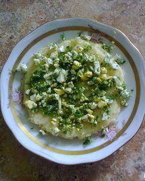 Пюре картофельное с яйцом