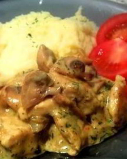 Рецепт фрикасе из курицы с грибами