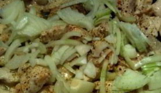 фрикасе из курицы с грибами