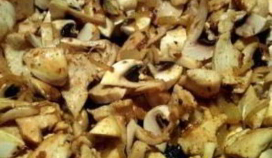 фрикасе из курицы с грибами