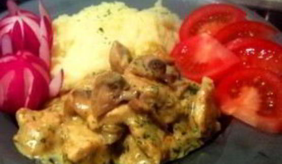 фрикасе из курицы с грибами