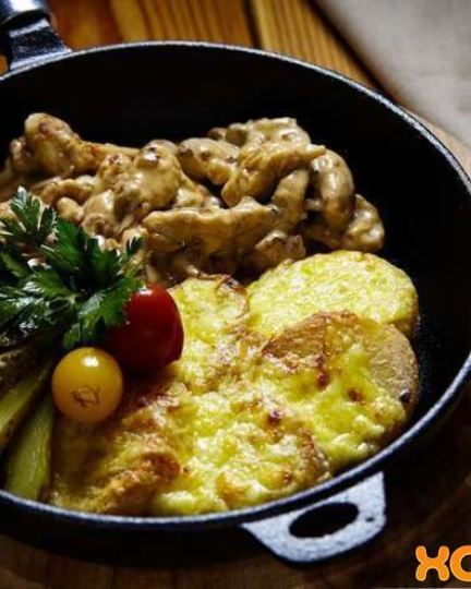 Рецепт фрикасе из курицы с картофелем