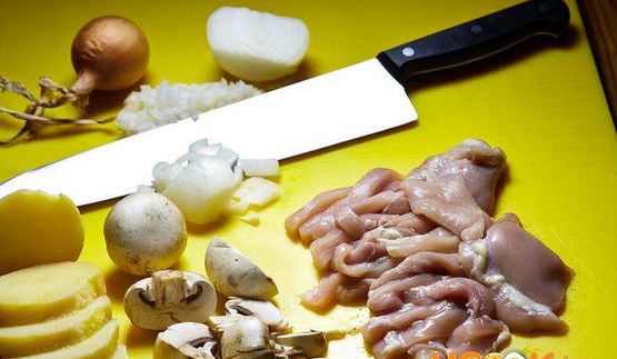 фрикасе из курицы с картофелем