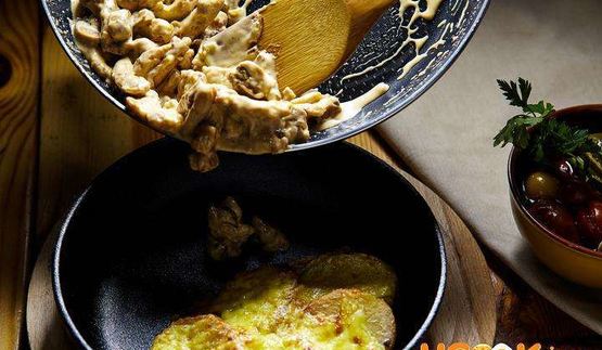 фрикасе из курицы с картофелем