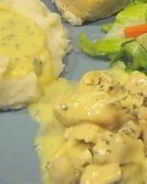 Фрикасе из курицы в сливочном соусе