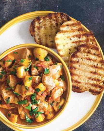 Рецепт испанского рагу с курицей и картошкой