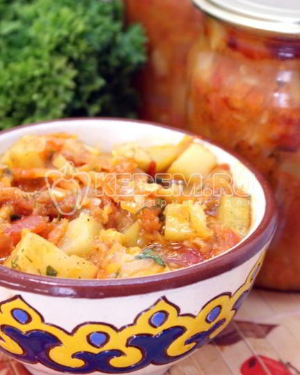 Рецепт кабачкового рагу на зиму