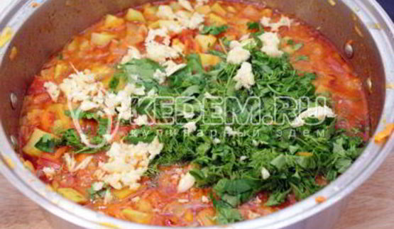 кабачковое рагу на зиму