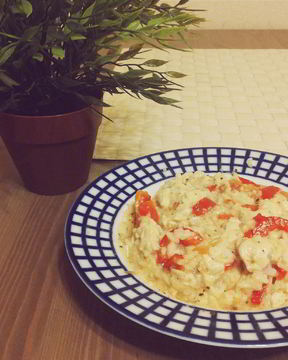 Куриное рагу с овощами и рисом