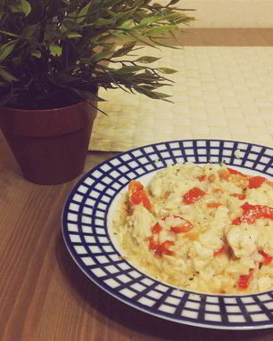 Куриное рагу с овощами и рисом