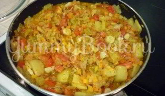 летнее рагу из вкусных овощей