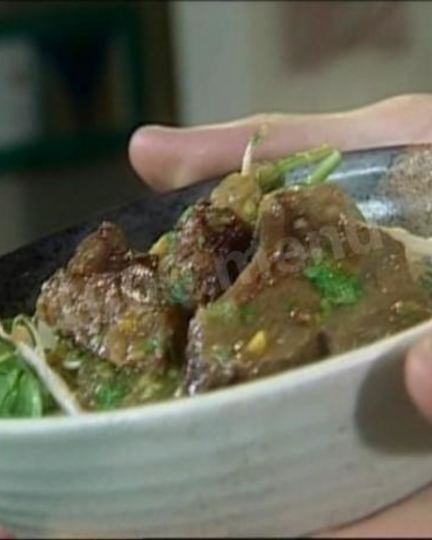 Рецепт мясного рагу с апельсиновым соком и имбирем