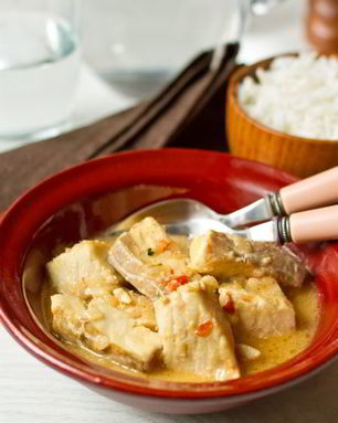 Острое рыбное рагу на кокосовом молоке