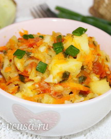 Рецепт овощного рагу из картофеля и кабачков