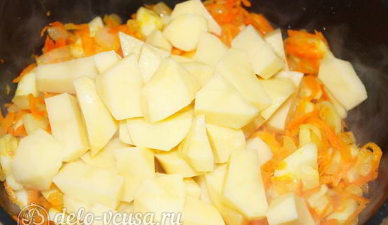 овощное рагу из картофеля и кабачков