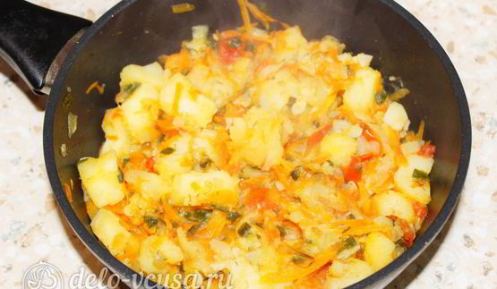 овощное рагу из картофеля и кабачков
