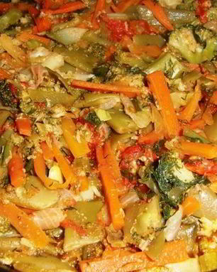 Овощное рагу с брокколи