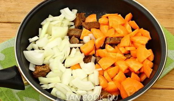 овощное рагу с говядиной