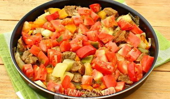 овощное рагу с говядиной