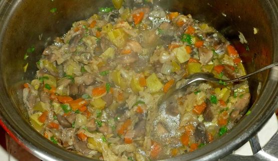 овощное рагу с грибами