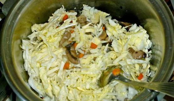 овощное рагу с грибами