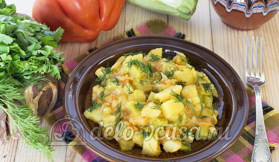 овощное рагу с кабачками и картошкой