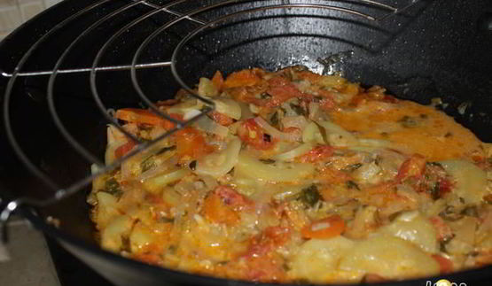 овощное рагу с кинзой