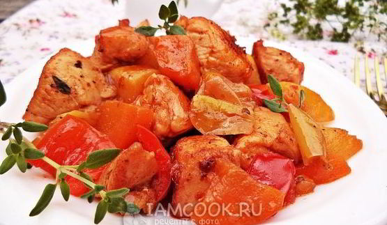 овощное рагу с куриной грудкой