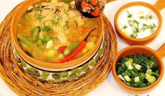 овощное рагу с куриными бедрышками